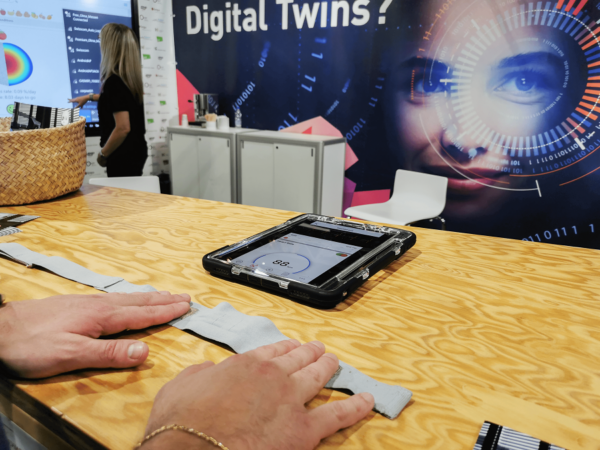 Ein Bild von dem Stand von Innovationspark auf der Olma-Mesen.